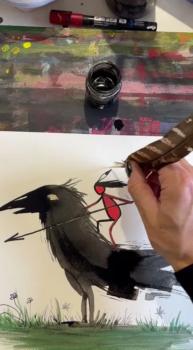 Pluma ibérica es – Street-Art in Barcelona: Szene aus dem Art-Is-Trash-Video von Francisco de Pájaro