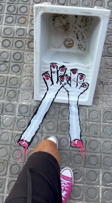 Poncio pilatos – Street-Art in Barcelona: Szene aus dem Art-Is-Trash-Video von Francisco de Pájaro