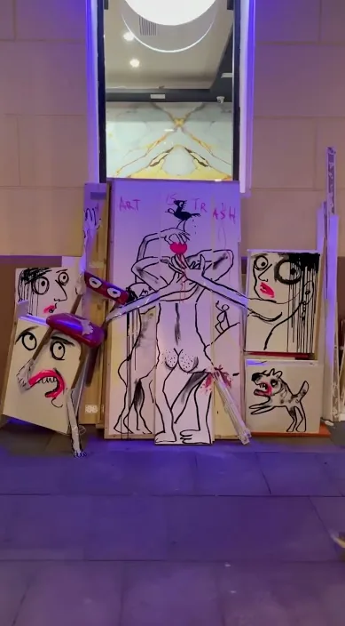 Que quieres de mi – Street-Art in Barcelona: Szene aus dem Art-Is-Trash-Video von Francisco de Pájaro