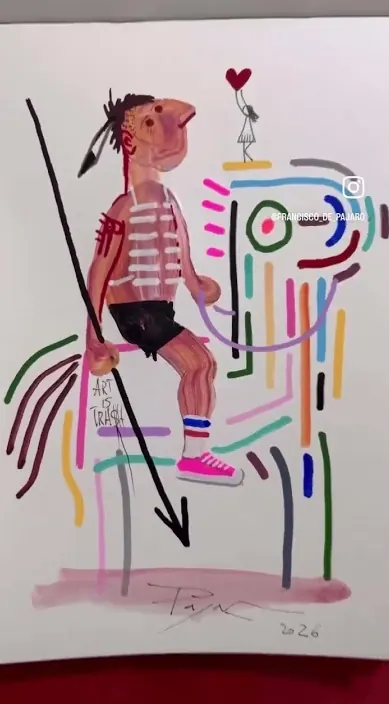 Quiéreme – Street-Art in Barcelona: Szene aus dem Art-Is-Trash-Video von Francisco de Pájaro