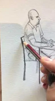Retrato espontáneo a un currante – Street-Art in Barcelona: Szene aus dem Art-Is-Trash-Video von Francisco de Pájaro