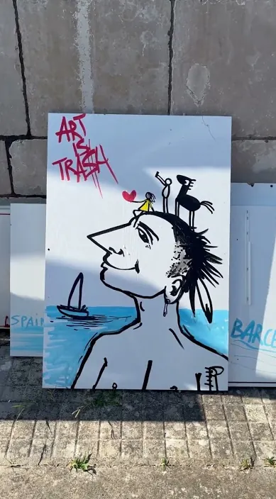 Salento – Street-Art in Barcelona: Szene aus dem Art-Is-Trash-Video von Francisco de Pájaro