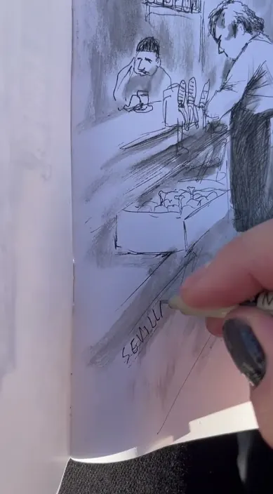 SEVILLA www. es – Street-Art in Barcelona: Szene aus dem Art-Is-Trash-Video von Francisco de Pájaro