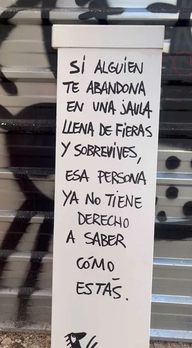 Si alguien te abandona – Street-Art in Barcelona: Szene aus dem Art-Is-Trash-Video von Francisco de Pájaro