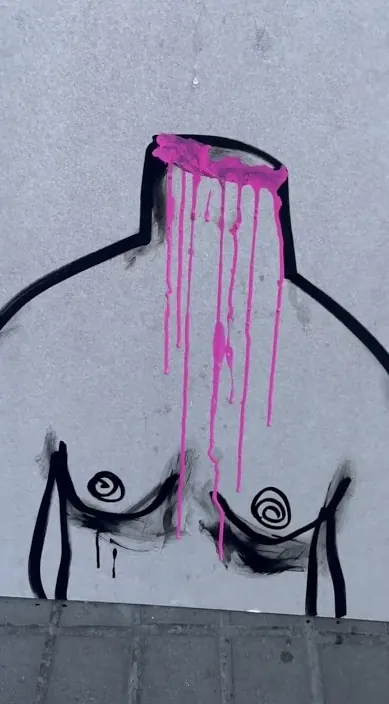 Silencio – Street-Art in Barcelona: Szene aus dem Art-Is-Trash-Video von Francisco de Pájaro