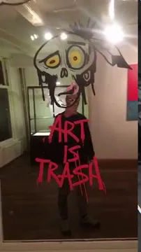 Solo Exhibition AMSTERDAM – Street-Art in Barcelona: Szene aus dem Art-Is-Trash-Video von Francisco de Pájaro