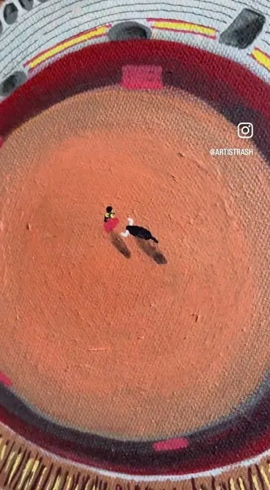 Torero – Street-Art in Barcelona: Szene aus dem Art-Is-Trash-Video von Francisco de Pájaro