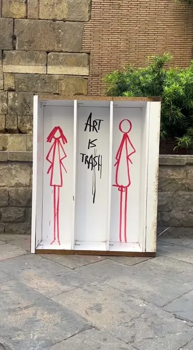 Trash – Street-Art in Barcelona: Szene aus dem Art-Is-Trash-Video von Francisco de Pájaro