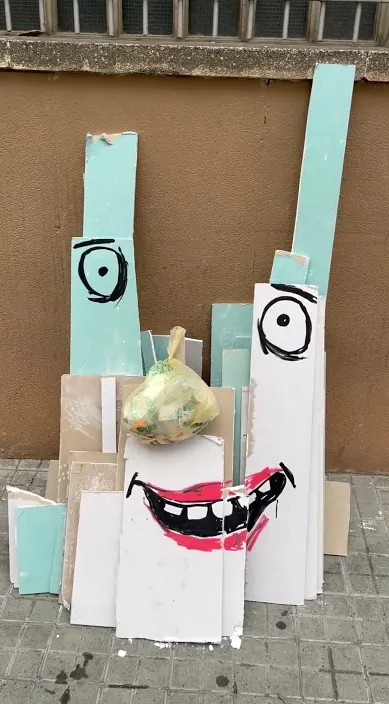Trash – Street-Art in Barcelona: Szene aus dem Art-Is-Trash-Video von Francisco de Pájaro