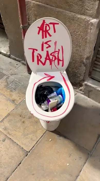 Trash – Street-Art in Barcelona: Szene aus dem Art-Is-Trash-Video von Francisco de Pájaro