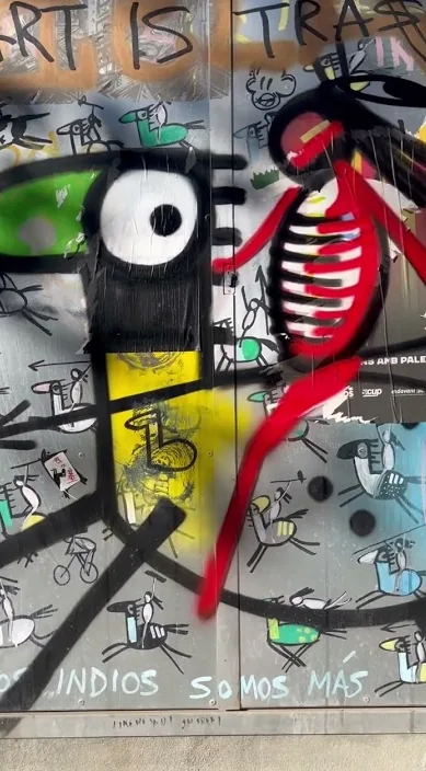TRASH www. es – Street-Art in Barcelona: Szene aus dem Art-Is-Trash-Video von Francisco de Pájaro