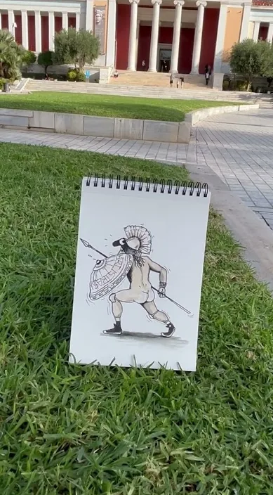 TROYA www. es – Street-Art in Barcelona: Szene aus dem Art-Is-Trash-Video von Francisco de Pájaro