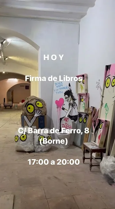 Un día inolvidable. www. es – Street-Art: Szene aus dem Art-Is-Trash-Video von Francisco de Pájaro