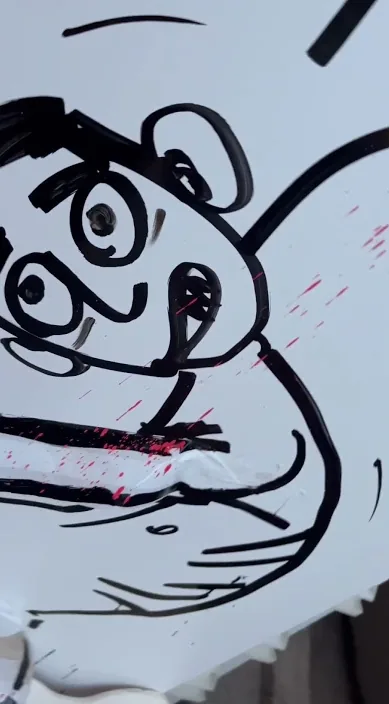 Urbano es – Street-Art: Szene aus dem Art-Is-Trash-Video von Francisco de Pájaro