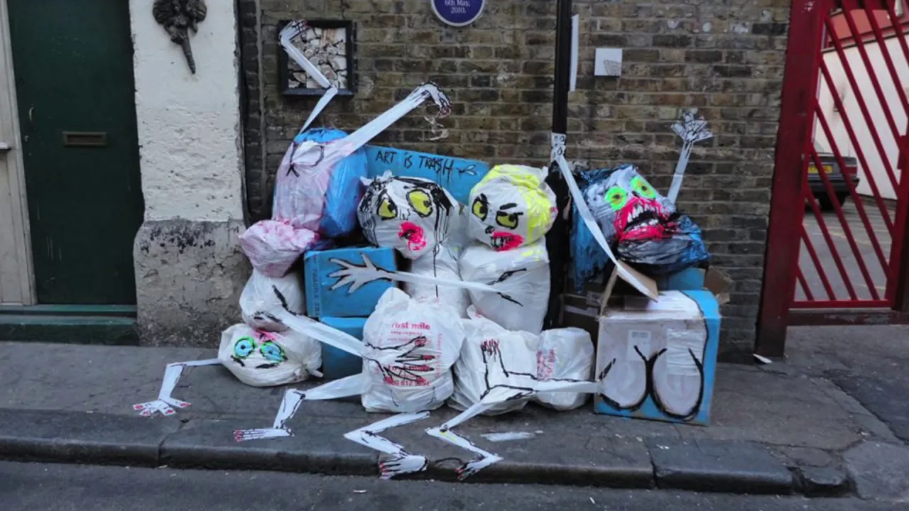VICE Magazine Interview 2016 – Street-Art in New York: Szene aus dem Art-Is-Trash-Video von Francisco de Pájaro
