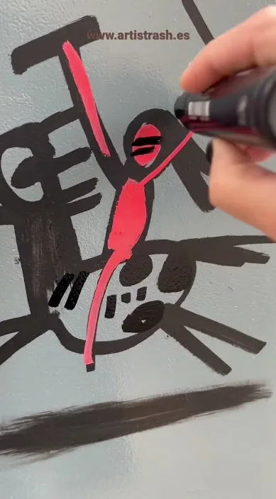 Victoria – Street-Art in Barcelona: Szene aus dem Art-Is-Trash-Video von Francisco de Pájaro