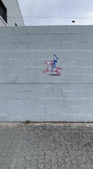 www. es – Street-Art: Szene aus dem Art-Is-Trash-Video von Francisco de Pájaro