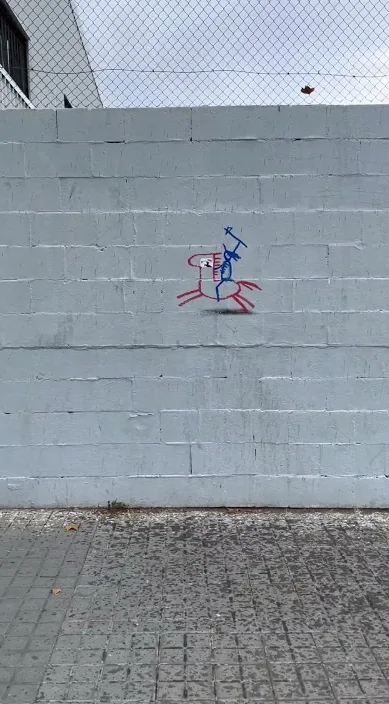 www. es – Street-Art: Szene aus dem Art-Is-Trash-Video von Francisco de Pájaro