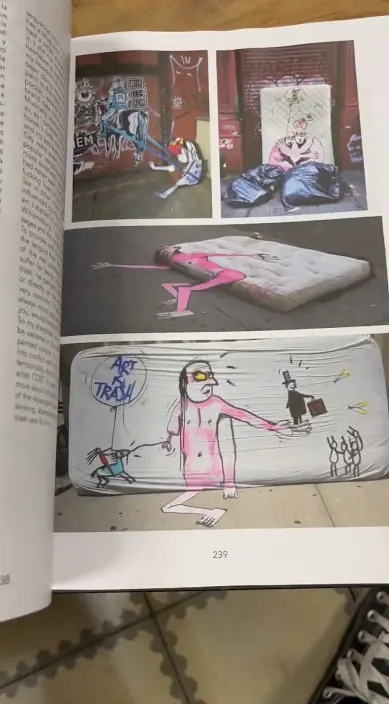 www. es – Street-Art: Szene aus dem Art-Is-Trash-Video von Francisco de Pájaro