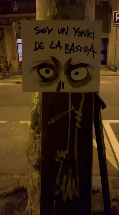 Yonki. es – Street-Art in Barcelona: Szene aus dem Art-Is-Trash-Video von Francisco de Pájaro
